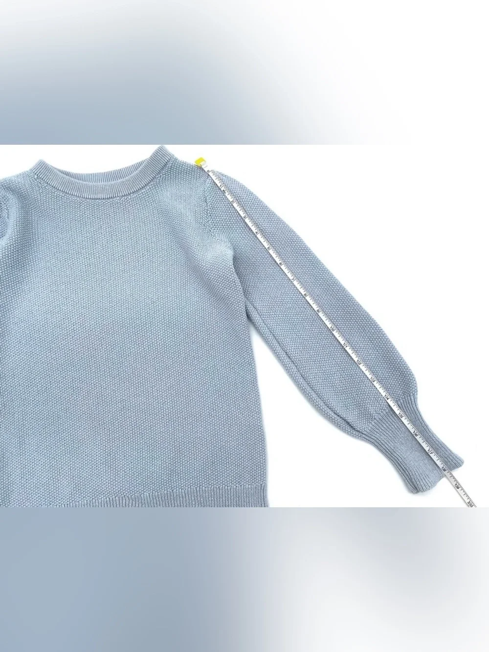 GUC Gap Girls School Uniform Lurex Seed Stitch Pullover Sweater in Blue S 6-7